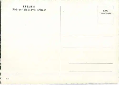 Bremen - Martini-Anleger - Fahrgastschiffe - Foto-Ansichtskarte Grossformat