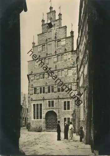 Bremen - Roselius-Haus - Böttcherstrasse - Foto-Ansichtskarte Grossformat - Verlag L. H. B. 535