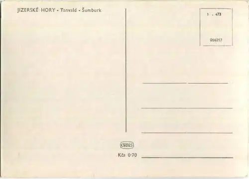 Tanvald - Sumburk -  Jizerske Hory - Foto-AK Grossformat - Verlag Orbis