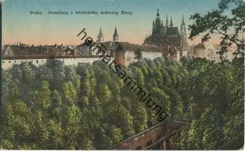 Praha - Hradcany z letohradku kralovny Anny - Verlag J. R. P.