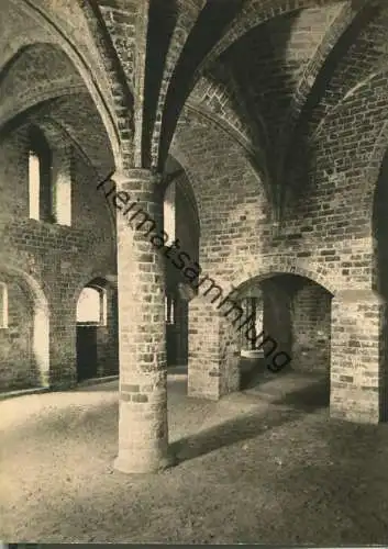 Kloster Chorin - Klosterküche - Foto-Ansichtskarte Grossformat - Handabzug - Verlag Rotophot Bestensee 60er Jahre