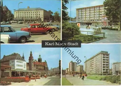 Karl-Marx-Stadt - Interhotel - Rosenhof - Wilhelm-Pieck-Strasse - VEB Bild und Heimat Reichenbach