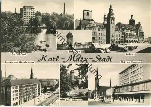 Karl-Marx-Stadt - Markt - Foto-AK Grossformat - Verlag Erhard Neubert KG Karl-Marx-Stadt