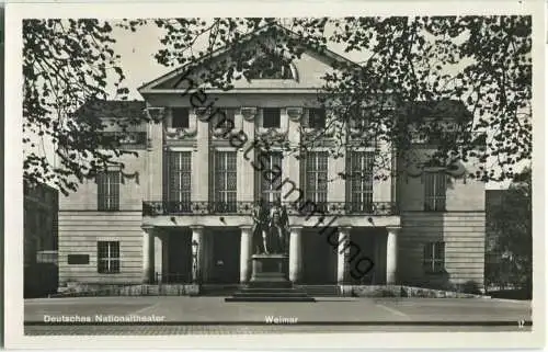 Weimar - Nationaltheater - Foto-Ansichtskarte - Verlag A. Spieler Weimar 30er Jahre