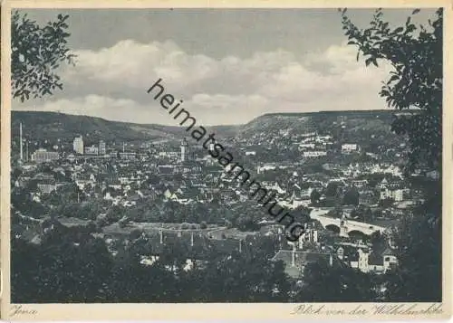 Jena - Blick von der Wilhelmshöhe - AK-Grossformat - Verlag Hermann Paris 40er Jahre