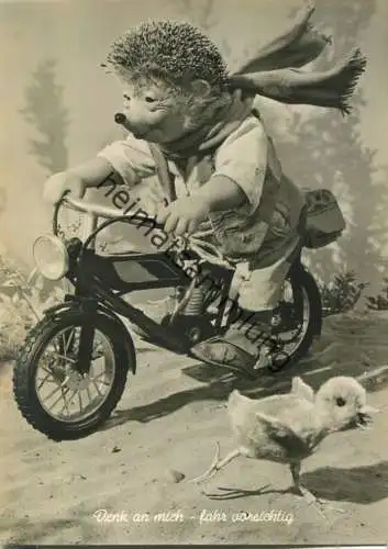 Mecki - Denk an mich - fahr vorsichtig - Nr. 66 - Moped - Verlag August Gunkel Düsseldorf