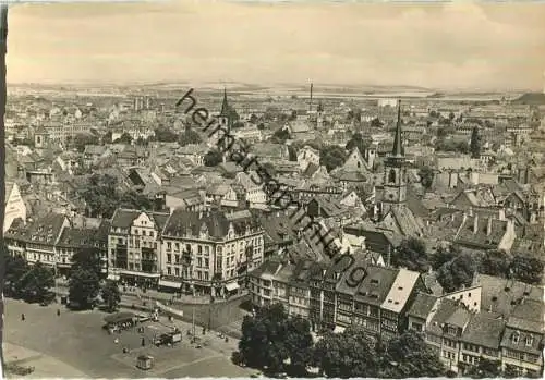 Erfurt - Blick vom Dom - Foto-AK Grossformat - Verlag Gebr. Garloff Magdeburg