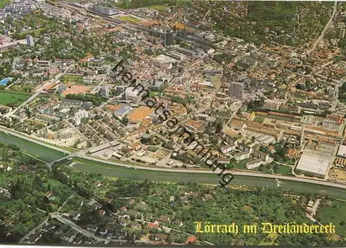 Lörrach - Luftbild - AK-Grossformat - Verlag Neumann Lörrach