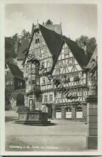Miltenberg - Partie am Marktplatz - Foto-Ansichtskarte 1936 - Verlag Karl G. Peters Darmstadt