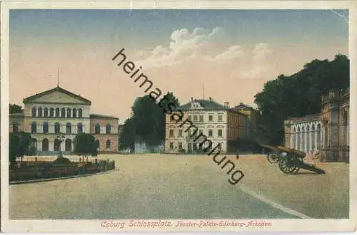 Coburg - Schlossplatz - Theater-Palais-Edinburg-Arkaden