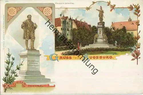 Augsburg - Kriegerdenkmal - Verlag J. Miesler Berlin