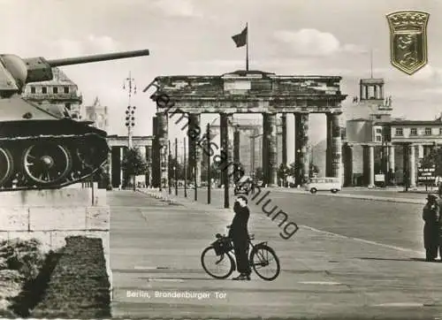 Berlin - Brandenburger Tor - Foto-AK Grossformat - Verlag Kunst und Bild Berlin 50er Jahre