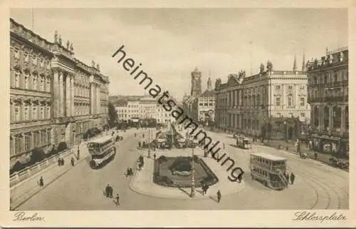 Berlin-Mitte - Schlossplatz - Rückseite beschrieben