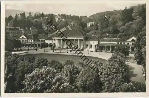 Baden-Baden - Kurhaus gesehen vom Hotel Europäischer Hof - Foto-Ansichtskarte 30er Jahre - Verlag Emil Hartmann Mannheim