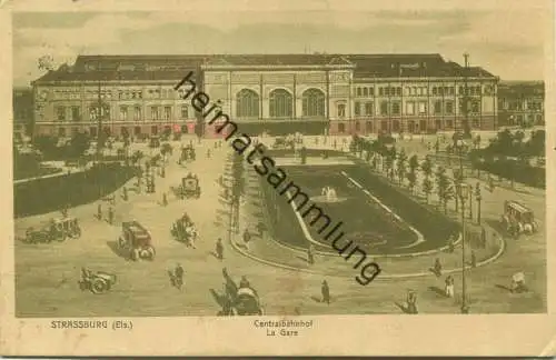 Strassburg - Centralbahnhof - gel. 1911