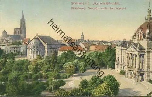 Strassburg - Blick zum Kaiserplatz - Verlag Felix Luib Strassburg