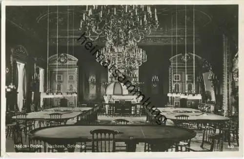 Baden-Baden - Kurhaus - Spielsaal - Foto-Ansichtskarte 30er Jahre - Verlag Emil Hartmann Mannheim
