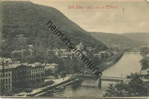 Bad Ems - Blick von der Bäderlei - Verlag L. J. Kirchberger gel. 1908