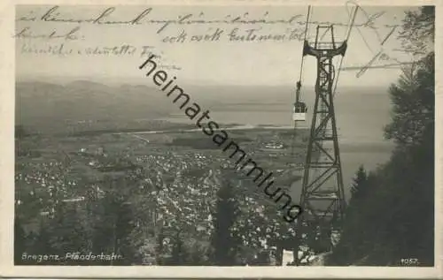 Bregenz - Pfänderbahn - Foto-AK - Verlag M. Willmann Lindau gel. 1927