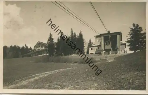 Pfänderbahn - Bergstation - Foto-AK - Verlag K. Schachinger Bregenz - gel. 1934