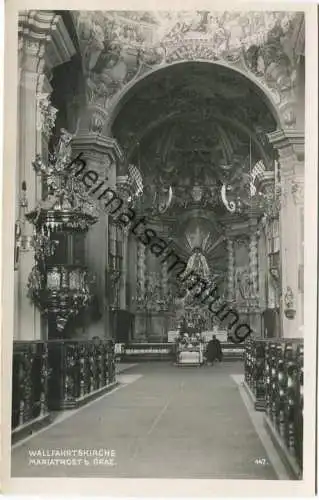Maria-Trost - Wallfahrtskirche - Innenansicht - Foto-AK