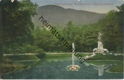 Bad Lauterberg - Wissmannpark und Wissmanndenkmal - Verlag Stengel & Co. GmbH Dresden