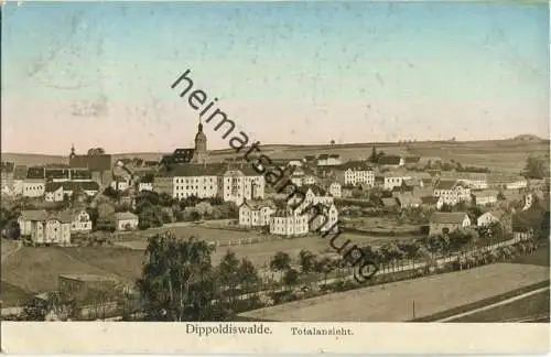 Dippoldiswalde - Totalansicht - Verlag L. K. i. D.