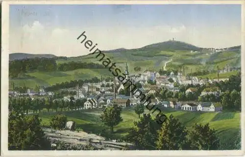 Pulsnitz - Künstlerkarte signiert Hugo Ficke Pulsnitz 1906 - Bruno Garten Buchdruckerei der Treffurter Nachrichten