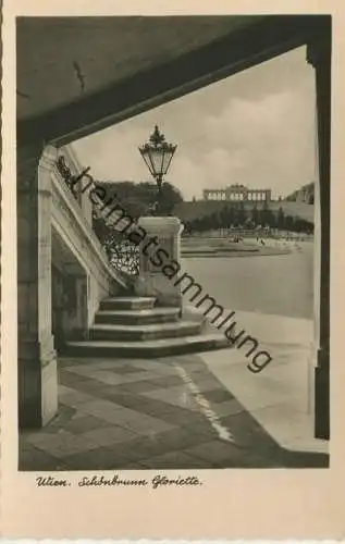 Wien - Schönbrunn - Gloriette - Foto-AK - Verlag W. Kobald Wien