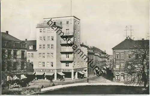 Freiberg - Hochhaus - Foto-Ansichtskarte - Verlag Trinks & Co. GmbH Leipzig