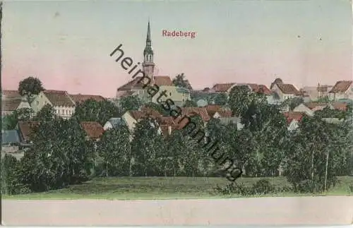 Radeberg - Reliefkarte - Verlag Gebr. Isenbeck Wiesbaden