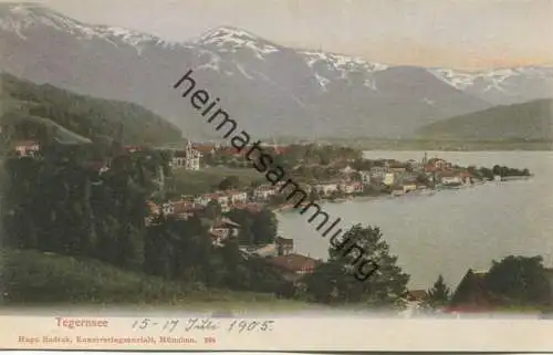 Tegernsee 1905 - Verlag Hugo Radeck München