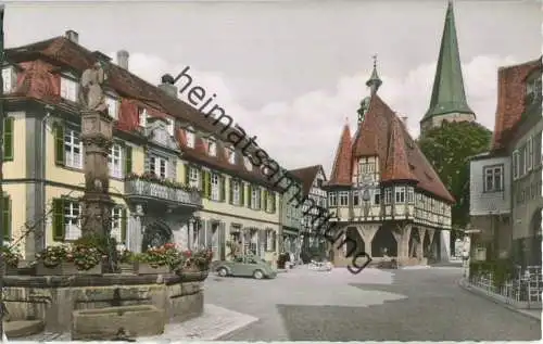 64720 Michelstadt - Marktplatz - Rathaus - Verlag Wilhelm Gerling Darmstadt