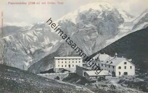Franzenhöhe mit Ortler - Verlag Joh. F. Amonn Bozen