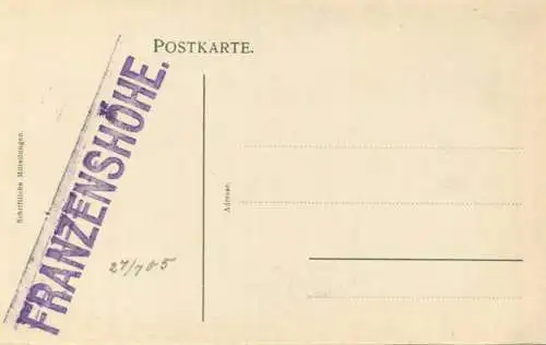 Franzenhöhe mit Ortler - Verlag Joh. F. Amonn Bozen