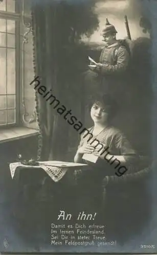 An Ihn! - Nr. 3510/5 - Feldpost - gel. 1915