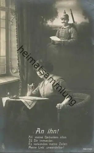 An Ihn! - Nr. 3510/2 - Feldpost - gel. 1915
