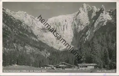 Scharitzkehlalpe - Foto-AK - Verlag L. Ammon Berchtesgaden - gel. 1950