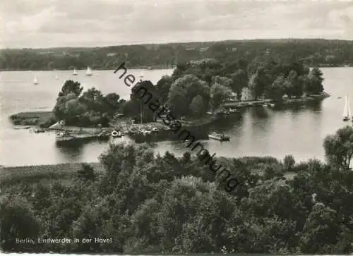 Berlin - Grunewald - Lindwerder in der Havel - Foto-AK Grossformat - Verlag Kunst und Bild Berlin