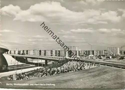 Berlin - Stadtautobahn und Paul-Hertz-Siedlung - Foto-AK Großformat - Verlag Kunst und Bild Berlin