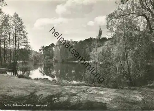 Berlin Zehlendorf West - Waldsee - Foto-AK Grossformat - Verlag Kunst und Bild Berlin