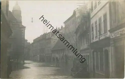 Meissen - Eisenhandlung F. Haertel - Hochwasser 1920 - Foto-Ansichtskarte