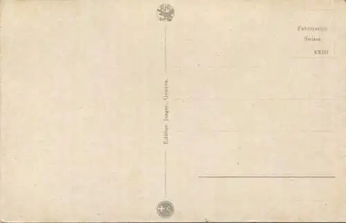 Geneve - Eglise Notre-Dame et la place Cornavin - Edition Jaeger Geneve