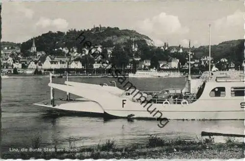 Linz am Rhein - Fähre - Verlag Cramers Kunstanstalt Dortmund