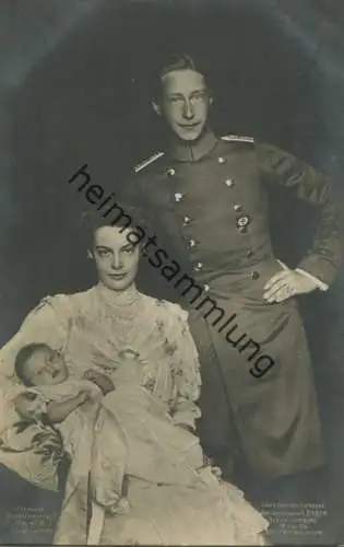 Kronprinz Wilhelm und Familie - Verlag Gustav Liersch & Co. Berlin - Photograph E. Bieber Berlin 28. Aug. 1906