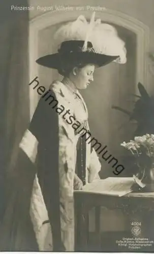Prinzessin August Wilhelm von Preußen - Phot. Selle-Kuntze-Niederroth Potsdam - Verlag NPG