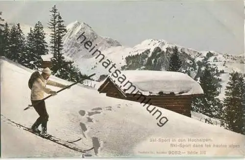 Ski-Sport in den Hochalpen - Verlag Phototypie Co. Neuchatel