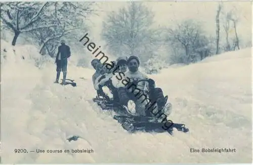 Une course en bobsleigh - Verlag Phototypie Co. Neuchatel