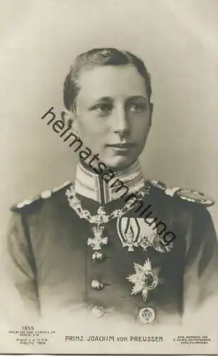 Prinz Joachim von Preussen - Verlag Gustav Liersch Berlin - Phot. E. Bieber Berlin 1908