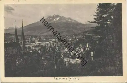 Luzern - Felsberg - Verlag E. Goetz Luzern gel. 1929